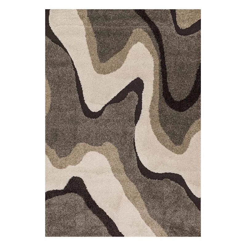 (A280) Sydney Waves Multi Area Rug, 8x10 1 (A280) Sydney Waves Multi Area Rug, 8x10
