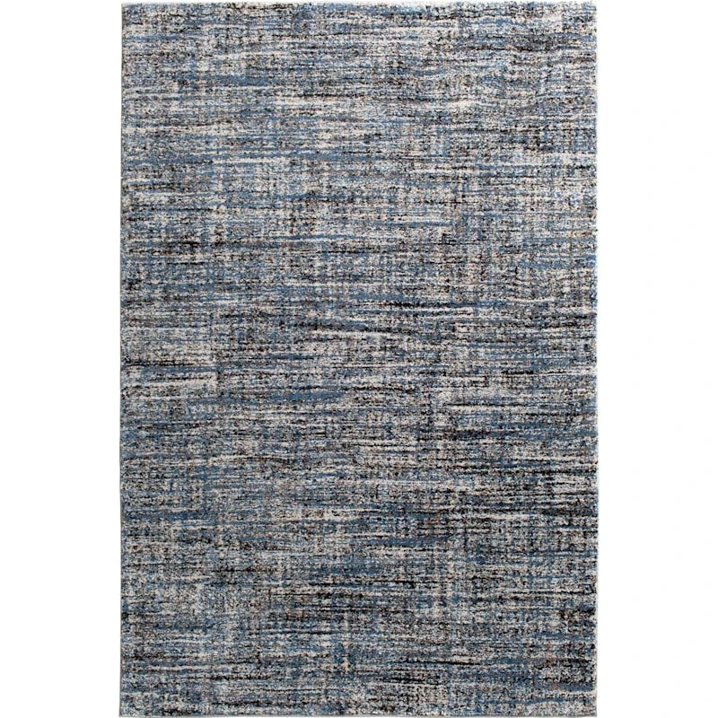 (A410) Hachure Blue Woven Area Rug, 8x10 1 (A410) Hachure Blue Woven Area Rug, 8x10