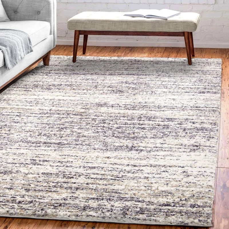 (A452) Heather Fields Light Taupe Area Rug, 5x7 5 (A452) Heather Fields Light Taupe Area Rug, 5x7 - Image 5
