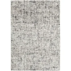 (A455) Crosby St Lenora Grey Woven Area Rug, 5x7