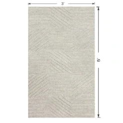 (A473) Found & Fable Dartmouth Ivory Tufted Accent Rug, 3x5 10 (A473) Found & Fable Dartmouth Ivory Tufted Accent Rug, 3x5 -Rugs Sales Store a473 found fable dartmouth ivory tufted accent rug 3x5 5
