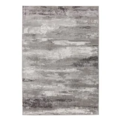 (A479) Camden Canbera Neutral Abstract Area Rug, 5x7