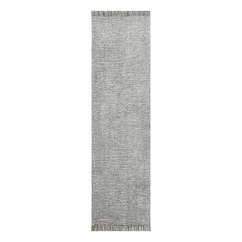 (A484) Crosby St Breton Grey Tufted Runner, 2x7 1 (A484) Crosby St Breton Grey Tufted Runner, 2x7