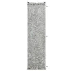 (A484) Crosby St Breton Grey Tufted Runner, 2x7 8 (A484) Crosby St Breton Grey Tufted Runner, 2x7 -Rugs Sales Store a484 crosby st breton grey tufted runner 2x7 4