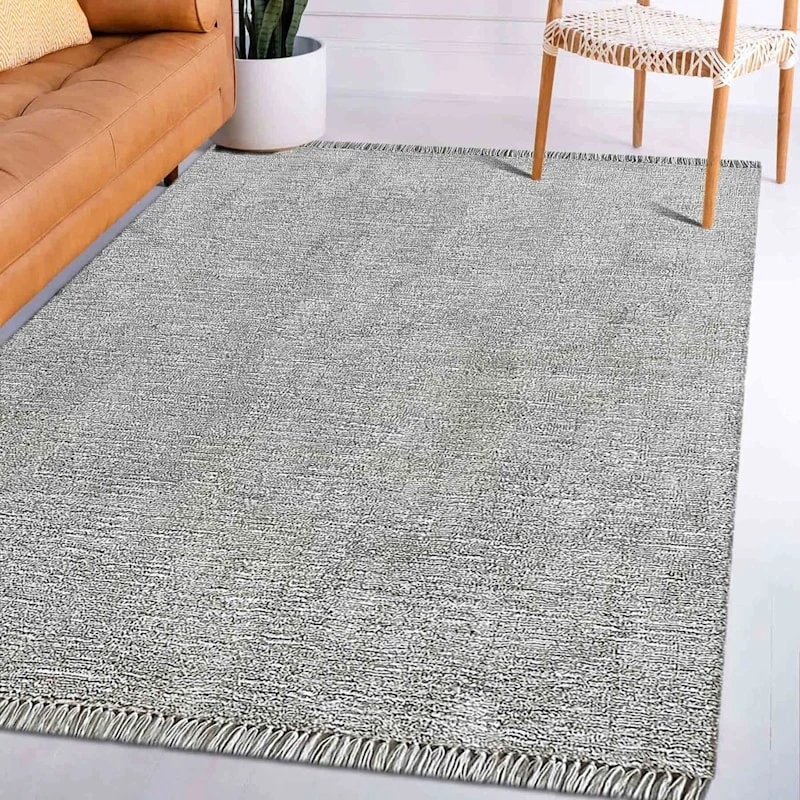(A484) Crosby St Breton Grey Tufted Runner, 2x7 5 (A484) Crosby St Breton Grey Tufted Runner, 2x7 - Image 5