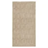 (A487) Providence Zenith Tan Geometric Accent Rug, 3x5