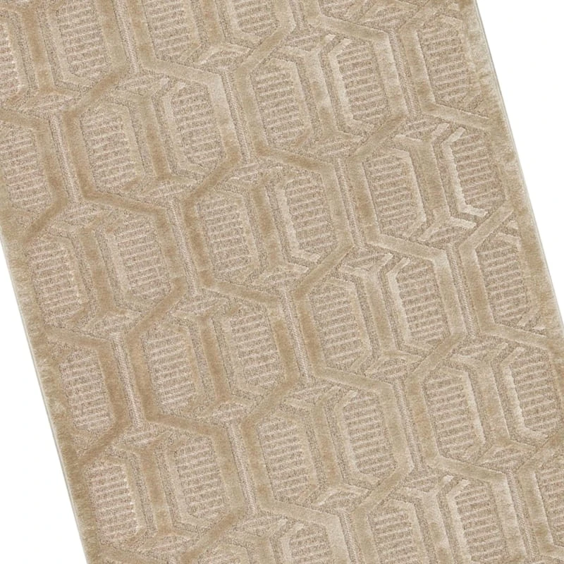 (A487) Providence Zenith Tan Geometric Accent Rug, 3x5 2 (A487) Providence Zenith Tan Geometric Accent Rug, 3x5 - Image 2