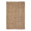 (B181) Honeybloom Jute Boucle Woven Area Rug, 5x7