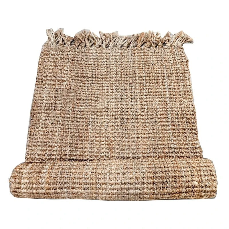 (B485) Honeybloom Jute Boucle Fringe Accent Rug, 3x5 1 (B485) Honeybloom Jute Boucle Fringe Accent Rug, 3x5