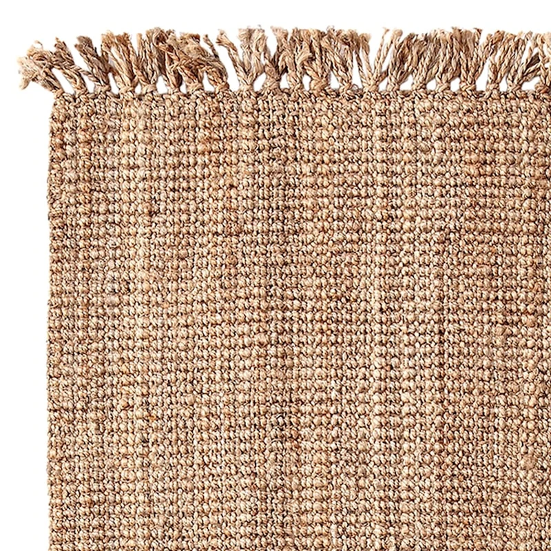 (B485) Honeybloom Jute Boucle Fringe Accent Rug, 3x5 2 (B485) Honeybloom Jute Boucle Fringe Accent Rug, 3x5 - Image 2