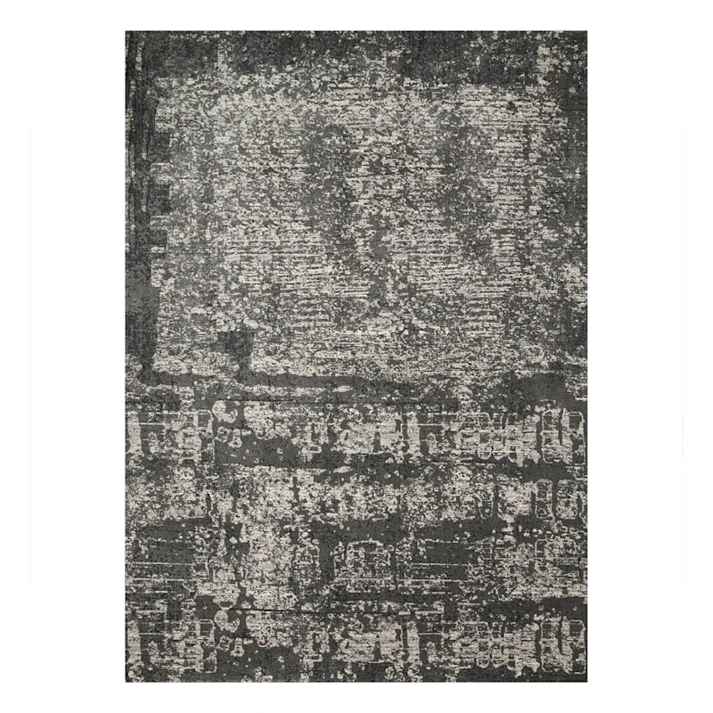 (B528) Holden Abstract Grey Area Rug, 7x10 1 (B528) Holden Abstract Grey Area Rug, 7x10