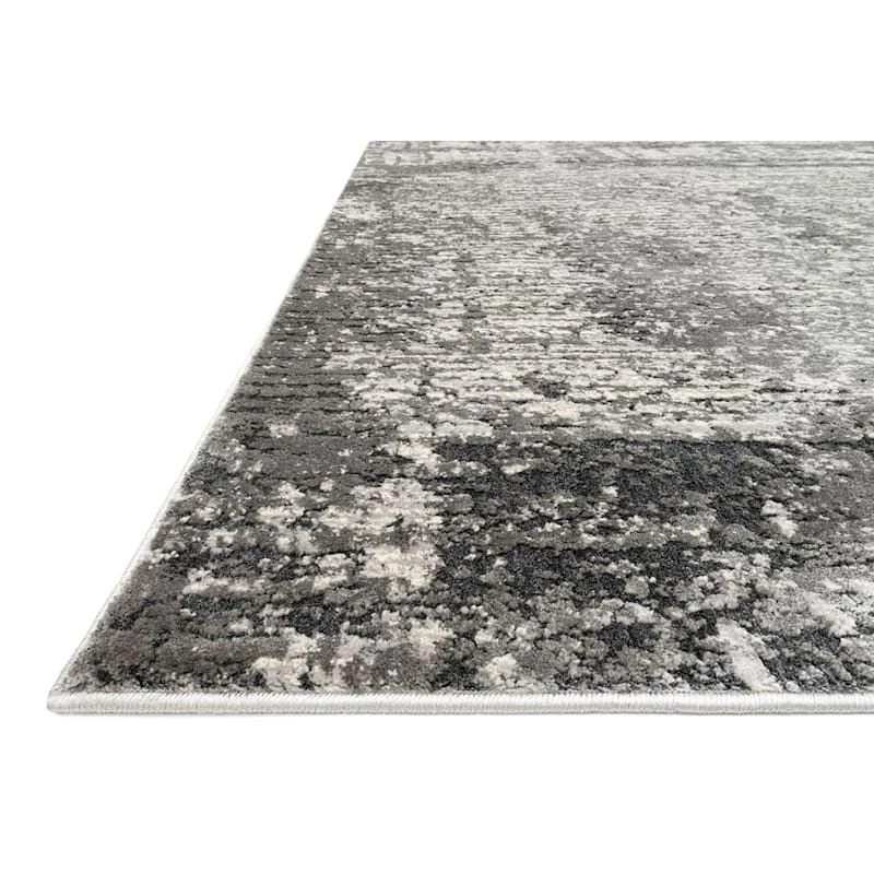 (B528) Holden Abstract Grey Area Rug, 7x10 3 (B528) Holden Abstract Grey Area Rug, 7x10 - Image 3