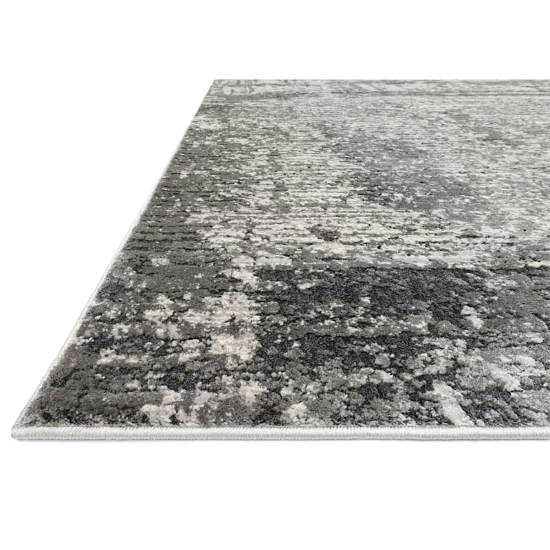 (B528) Holden Abstract Grey Area Rug, 7x10 4 (B528) Holden Abstract Grey Area Rug, 7x10 - Image 4