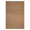 (B661) Goldie Jute Diamond Design Area Rug, 8x10