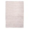 (B678) Ivory Cotton Jute Area Rug, 7x10