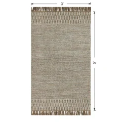 (B685) Tracey Boyd Natural Dunne Fringe Accent Rug, 3x5 8 (B685) Tracey Boyd Natural Dunne Fringe Accent Rug, 3x5 -Rugs Sales Store b685 tracey boyd natural dunne fringe accent rug 3x5 4