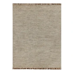 (B685) Tracey Boyd Natural Dunne Fringe Area Rug, 8x10