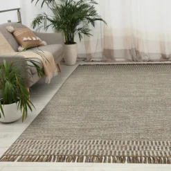 (B685) Tracey Boyd Natural Dunne Fringe Area Rug, 8x10 -Rugs Sales Store b685 tracey boyd natural dunne fringe area rug 8x10 5