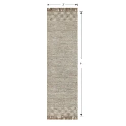 (B685) Tracey Boyd Natural Dunne Fringe Runner, 2x7 10 (B685) Tracey Boyd Natural Dunne Fringe Runner, 2x7 -Rugs Sales Store b685 tracey boyd natural dunne fringe runner 2x7 5