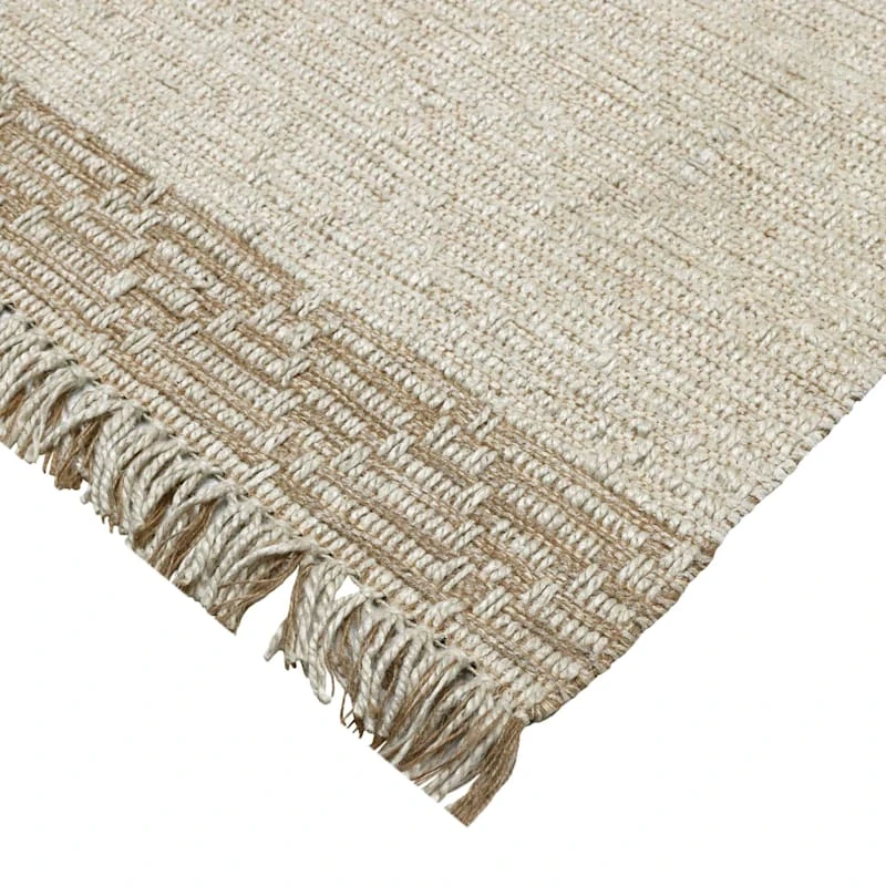 (B693) Found & Fable Kent Ivory Jute Accent Rug, 3x5 2 (B693) Found & Fable Kent Ivory Jute Accent Rug, 3x5 - Image 2