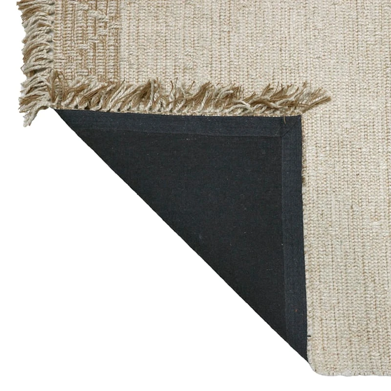 (B693) Found & Fable Kent Ivory Jute Accent Rug, 3x5 3 (B693) Found & Fable Kent Ivory Jute Accent Rug, 3x5 - Image 3