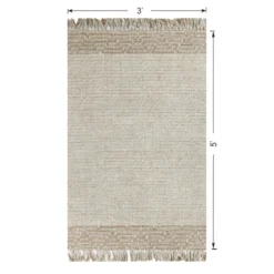 (B693) Found & Fable Kent Ivory Jute Accent Rug, 3x5 10 (B693) Found & Fable Kent Ivory Jute Accent Rug, 3x5 -Rugs Sales Store b693 found fable kent ivory jute accent rug 3x5 5