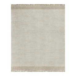 (B693) Found & Fable Kent Ivory Jute Area Rug, 8x10