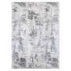 (B694) Laila Ali Verona Grey Abstract Woven Area Rug, 8x10