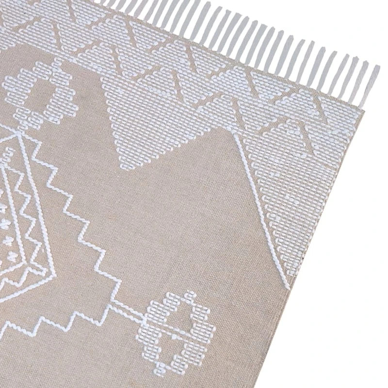 (B710) Found & Fable Goa Tan Medallion Area Rug, 8x10 2 (B710) Found & Fable Goa Tan Medallion Area Rug, 8x10 - Image 2