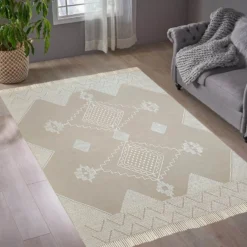 (B710) Found & Fable Goa Tan Medallion Area Rug, 8x10 12 (B710) Found & Fable Goa Tan Medallion Area Rug, 8x10 -Rugs Sales Store b710 found fable goa tan medallion area rug 8x10 6