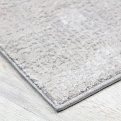 (B715) Laila Ali Verona Grey Woven Runner, 2x6 -Rugs Sales Store b715 laila ali verona grey woven runner 2x6 3