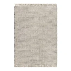(B724) Ty Pennington Topher Neutral Flatweave Area Rug, 5x7