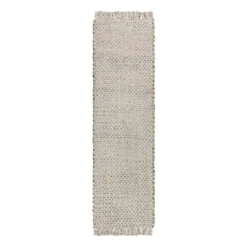 (B724) Ty Pennington Topher Neutral Flatweave Runner, 2x7