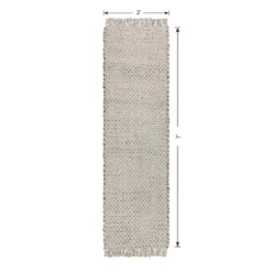 (B724) Ty Pennington Topher Neutral Flatweave Runner, 2x7 -Rugs Sales Store b724 ty pennington topher neutral flatweave runner 2x7 5