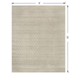 (B726) Honeybloom Denali Neutral Flatweave Area Rug, 8x10 -Rugs Sales Store b726 honeybloom denali neutral flatweave area rug 8x10 5