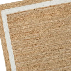 (B728) Kinsey Natural Border Area Rug, 5x7 -Rugs Sales Store b728 kinsey natural border area rug 5x7 4