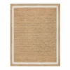 (B728) Kinsey Natural Border Area Rug, 8x10