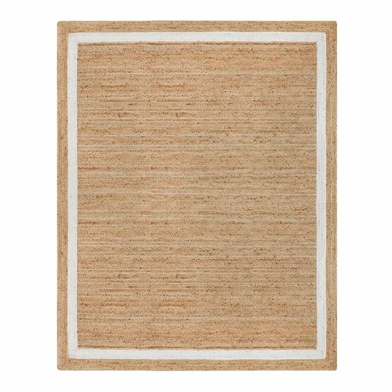 (B728) Kinsey Natural Border Area Rug, 8x10 1 (B728) Kinsey Natural Border Area Rug, 8x10