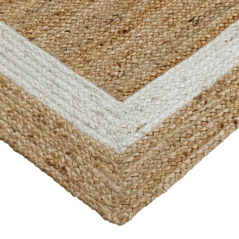 (B728) Kinsey Natural Border Area Rug, 8x10 2 (B728) Kinsey Natural Border Area Rug, 8x10 - Image 2