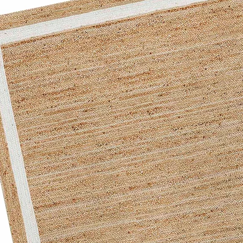 (B728) Kinsey Natural Border Area Rug, 8x10 4 (B728) Kinsey Natural Border Area Rug, 8x10 - Image 4