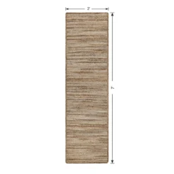 (B729) Ty Pennington Kensie Natural Striped Jute Runner, 2x7 10 (B729) Ty Pennington Kensie Natural Striped Jute Runner, 2x7 -Rugs Sales Store b729 ty pennington kensie natural striped jute runner 2x7 5