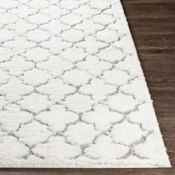 (B746) Elenor Ivory Geometric Area Rug, 8x10 -Rugs Sales Store b746 elenor ivory geometric area rug 8x10 4
