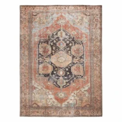 Rugs Sales Store 52 (B753) Riley Brown Multicolor Medallion Area Rug, 8x10