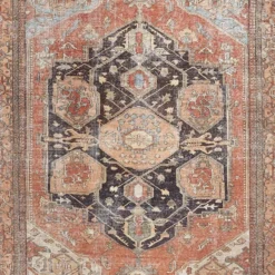 Rugs Sales Store -Rugs Sales Store b753 riley brown multicolor medallion area rug 8x10 2