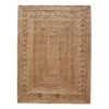 (B760) Found & Fable Jute Braided Area Rug, 5x7