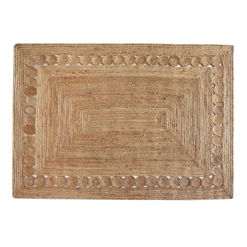 (B760) Found & Fable Jute Braided Area Rug, 8x10 1 (B760) Found & Fable Jute Braided Area Rug, 8x10