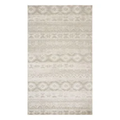 (B767) Ellie Ivory & Beige Accent Rug, 3x5