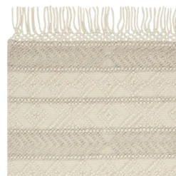 Rugs Sales Store -Rugs Sales Store b779 reese ivory striped fringe accent rug 3x5 2