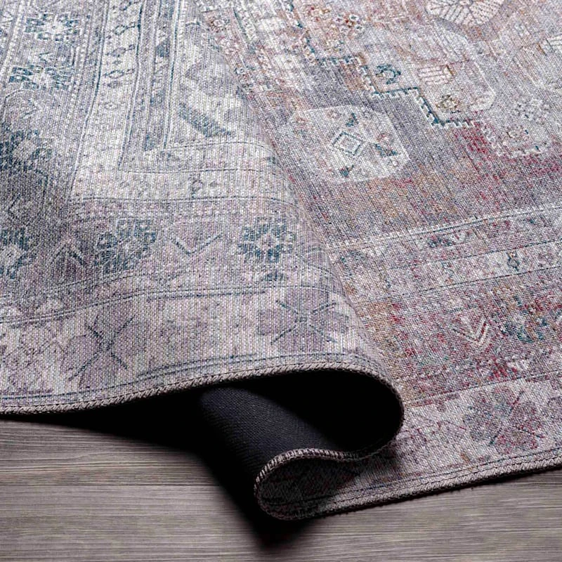 (B786) Honeybloom Colin Multicolor Medallion Washable Area Rug, 8x10 3 (B786) Honeybloom Colin Multicolor Medallion Washable Area Rug, 8x10 - Image 3