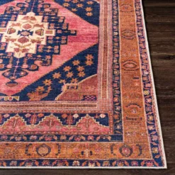 (B794) Amelie Multicolor Medallion Washable Area Rug, 8x10 8 (B794) Amelie Multicolor Medallion Washable Area Rug, 8x10 -Rugs Sales Store b794 amelie multicolor medallion washable area rug 8x10 3